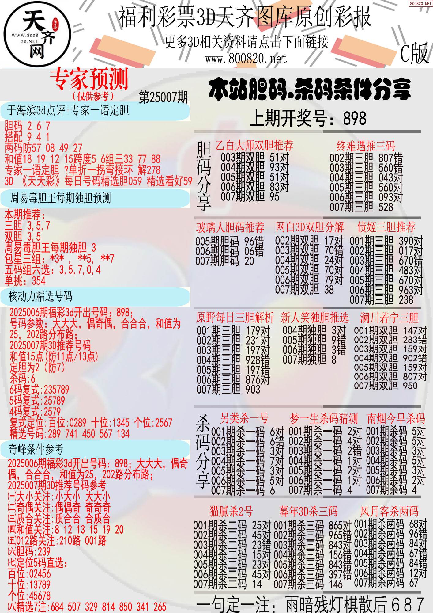 3d专家预测(3d专家预测号码最准最新准专家预测号天齐网)